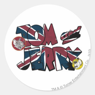 Tom en Jerry UK Overload 2 Ronde Sticker