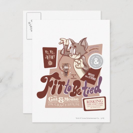 Tom en Jerry vinden het leuk om te worden bedden Briefkaart (Voorkant / Achterkant)