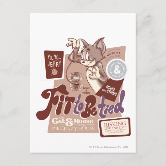 Tom en Jerry vinden het leuk om te worden bedden Briefkaart (Voorkant)