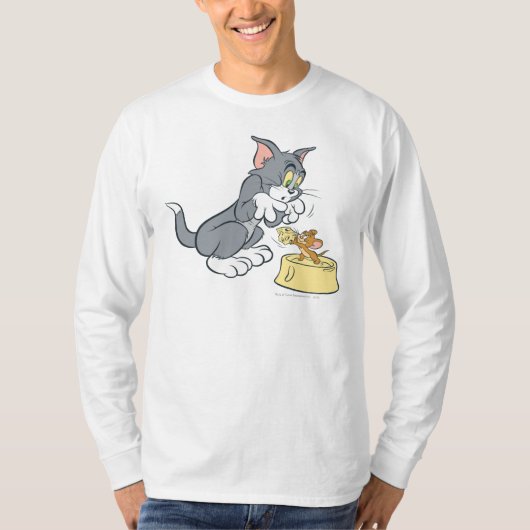 Tom en Jerry voeren de kat T-shirt (Voorkant)