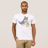 Tom en Jerry voeren de kat T-shirt (Voorkant volledig)
