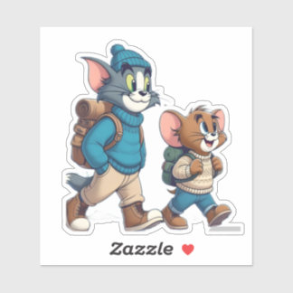Tom en Jerry Winter Adventure Sticker