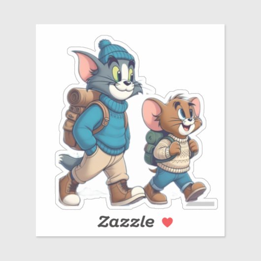Tom en Jerry Winter Adventure Sticker (Vel)
