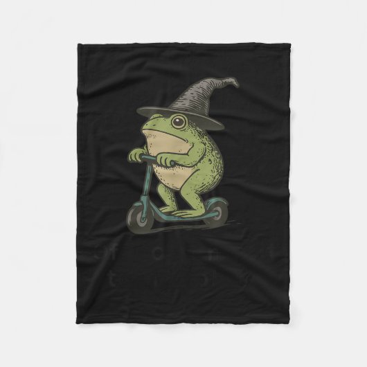 Tom Foolery Frog, grappige grillige Fr Fleece Deken (Voorkant)