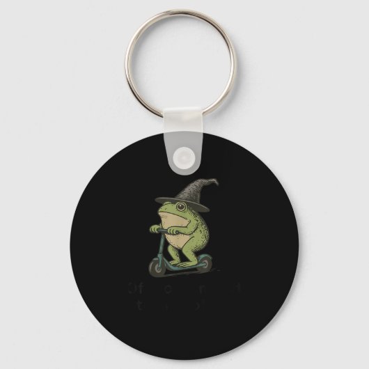Tom Foolery Frog, grappige grillige Fr Sleutelhanger (Voorkant)