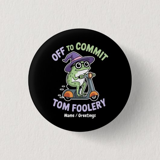 Tom Foolery Frog Grappige meme Ronde Button 3,2 Cm (Voorkant)