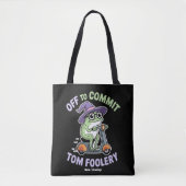 Tom Foolery Frog Grappige meme Tote Bag (Voorkant)