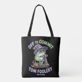 Tom Foolery Frog Grappige meme Tote Bag (Achterkant)