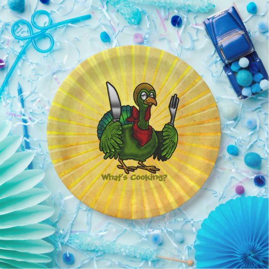 Tom Foolery Grappig Turkije in de zon Papieren Bordje (Feest)