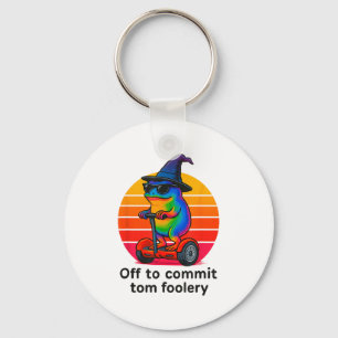 Tom Foolery Grappige Kikker Sarcasme Mannen Sleutelhanger