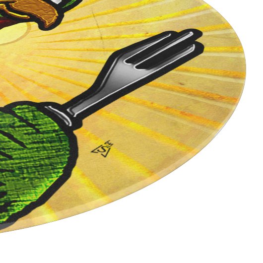 Tom Foolery (Grappige Thanksgiving Turkije) Charcu Snijplank (Hoek)