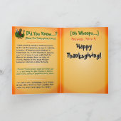 Tom Foolery met leuke weetjes voor kinderen Feestdagen Kaart (Binnen)