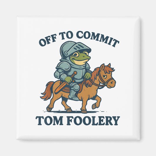 Tom Foolery: Middeleeuwse grappige kikkerrit Magneet (Voorkant)