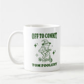 Tom Foolery Wizard Frog Funny Meme Koffiemok (Links)