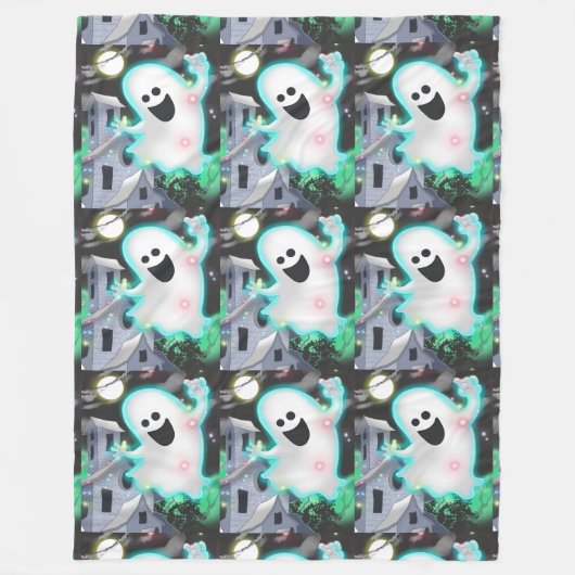 Tom Gabbie de spookdeken Fleece Deken (Voorkant)