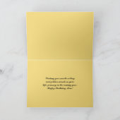 Tom Happy Birthday-zeilboten op zonsondergang Kaart (Binnen)