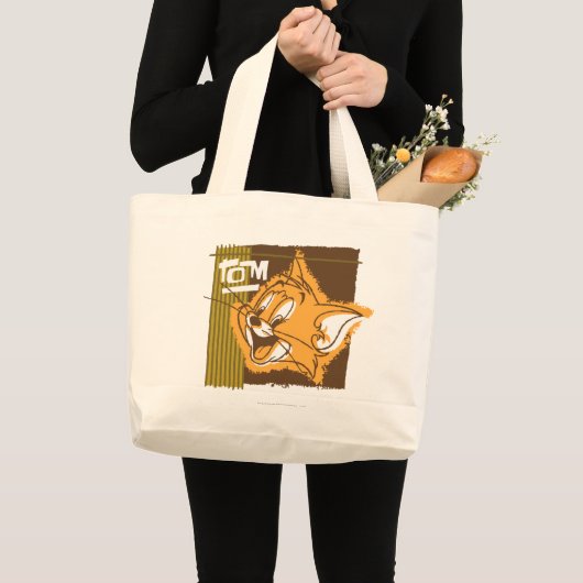 Tom Happy Face Grote Tote Bag (Voorkant (product))