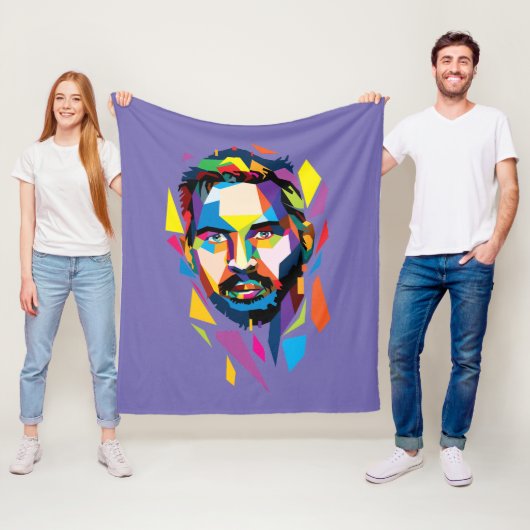 Tom Hardy wpap portret Fleece Deken (In situ)