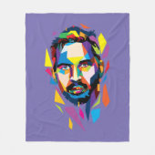 Tom Hardy wpap portret Fleece Deken (Voorkant)