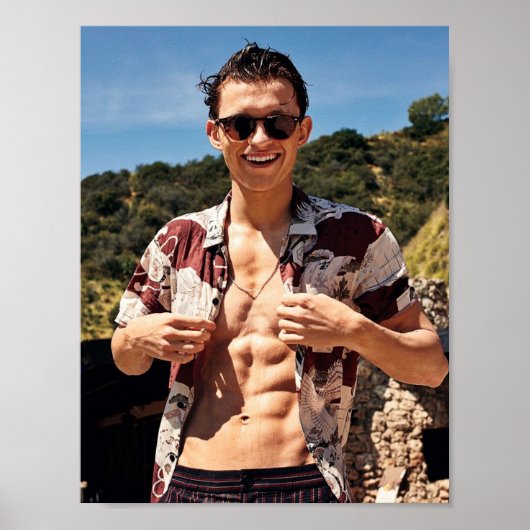 Tom Holland met zonnigen Poster (Voorkant)