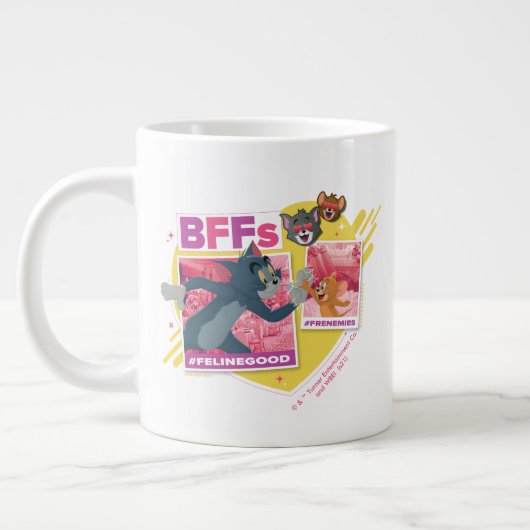 Tom & Jerry BFFs Foto Emoji Collage Grote Koffiekop (Links)
