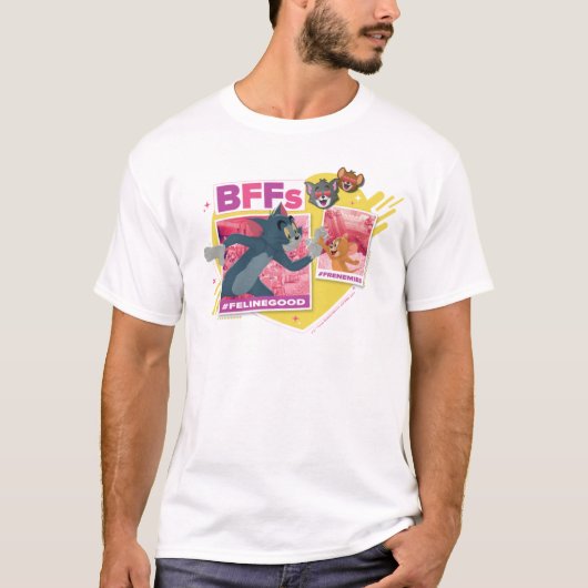 Tom & Jerry BFFs Foto Emoji Collage T-shirt (Voorkant)