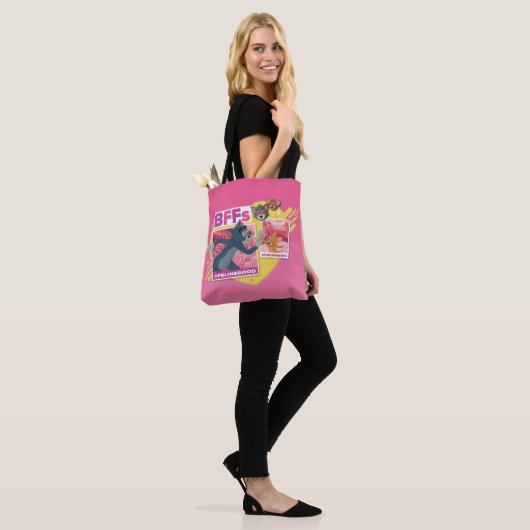 Tom & Jerry BFFs Foto Emoji Collage Tote Bag (Op model)