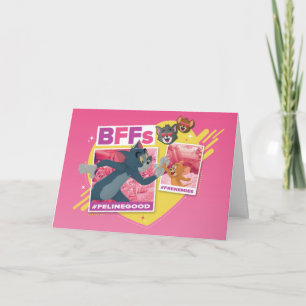 Tom & Jerry BFFs Photo Emoji Collage Kaart