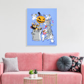 Tom & Jerry | Boo aan Tom Canvas Afdruk (Insitu (Woonkamer))