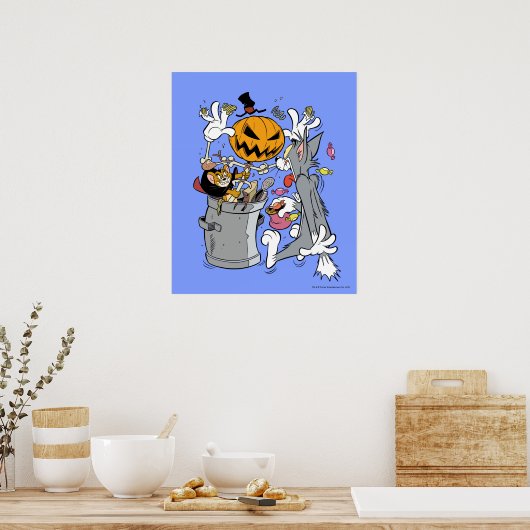 Tom & Jerry | Boo aan Tom Poster (Keuken)