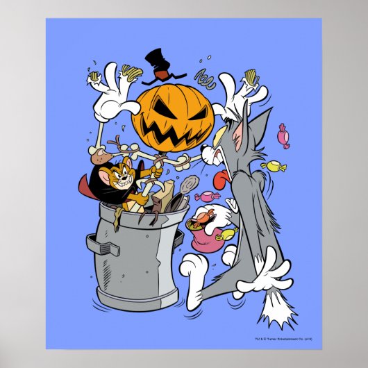 Tom & Jerry | Boo aan Tom Poster (Voorkant)