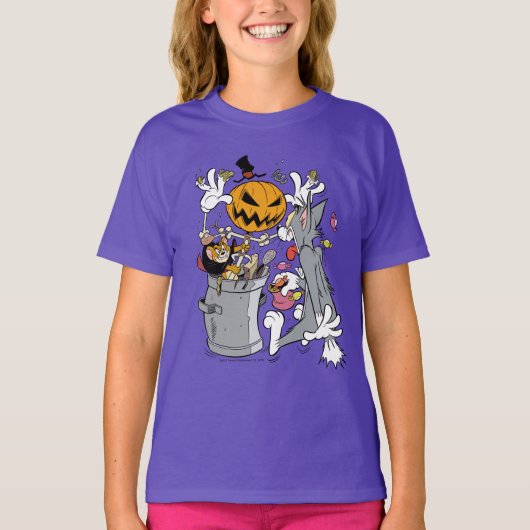 Tom & Jerry | Boo aan Tom T-shirt (Voorkant)