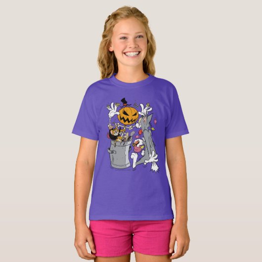 Tom & Jerry | Boo aan Tom T-shirt (Voorkant volledig)