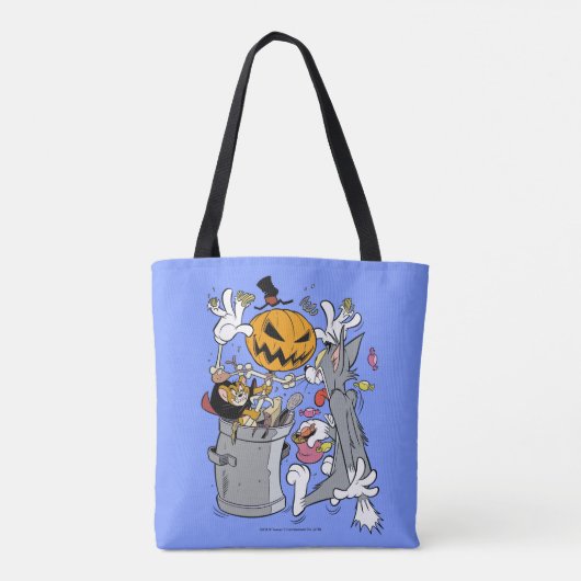 Tom & Jerry | Boo aan Tom Tote Bag (Achterkant)