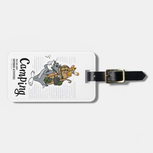 Tom & Jerry Camping Bagagelabel (Voorkant horizontaal)