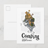 Tom & Jerry Camping Briefkaart (Voorkant / Achterkant)