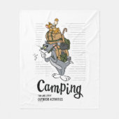 Tom & Jerry Camping Fleece Deken (Voorkant)