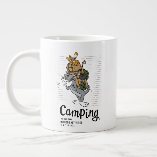 Tom & Jerry Camping Grote Koffiekop (Links)