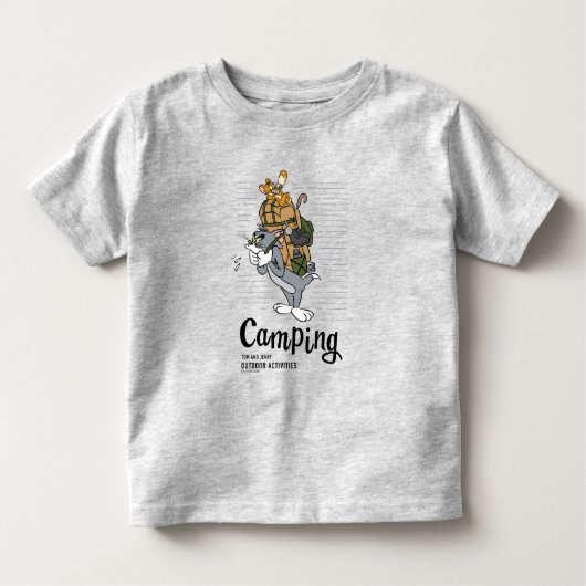 Tom & Jerry Camping Kinder Shirts (Voorkant)