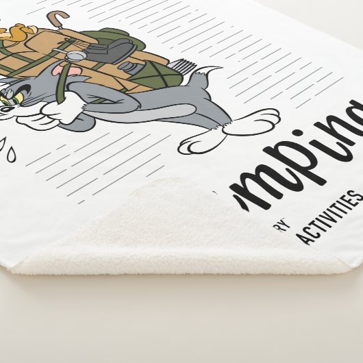 Tom & Jerry Camping Sherpa Deken (3/4)