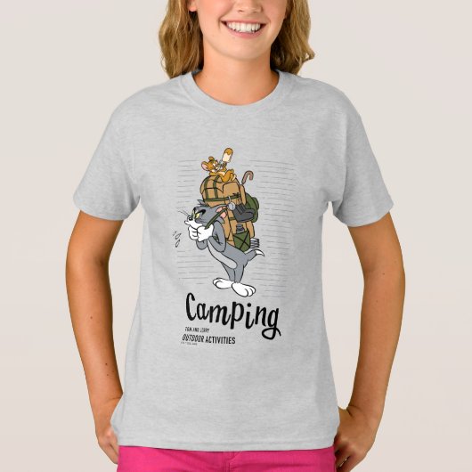 Tom & Jerry Camping T-shirt (Voorkant)