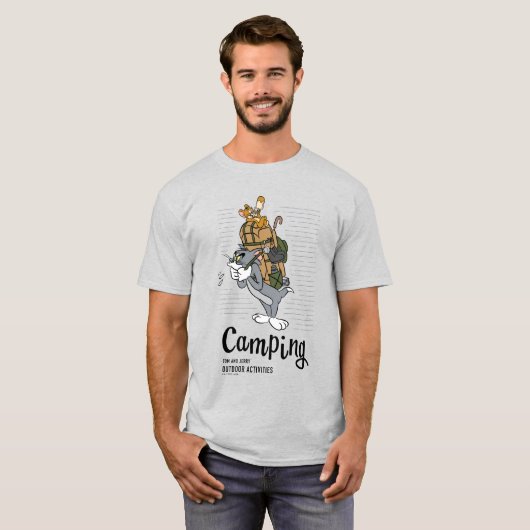 Tom & Jerry Camping T-shirt (Voorkant volledig)