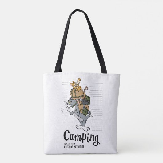 Tom & Jerry Camping Tote Bag (Achterkant)