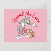 Tom & Jerry die Valentijn schildert Feestdagenkaart (Voorkant)