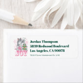 Tom, Jerry en Nibbles die Joy decorteren Etiket (Insitu)