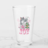 Tom, Jerry en Nibbles die Joy decorteren Glas (Voorkant)