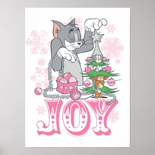 Tom, Jerry en Nibbles die Joy decorteren Poster (Voorkant)