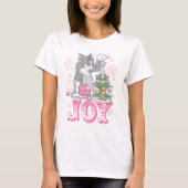 Tom, Jerry en Nibbles die Joy decorteren T-shirt (Voorkant)