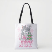 Tom, Jerry en Nibbles die Joy decorteren Tote Bag (Voorkant)