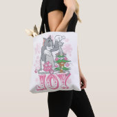Tom, Jerry en Nibbles die Joy decorteren Tote Bag (Dichtbij)